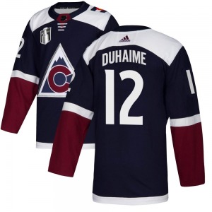 Authentic Adidas Youth Brandon Duhaime Navy Alternate 2022 Stanley Cup Final Patch Jersey - NHL Colorado Avalanche