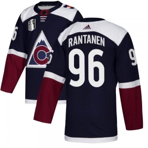Authentic Adidas Youth Mikko Rantanen Navy Alternate 2022 Stanley Cup Final Patch Jersey - NHL Colorado Avalanche