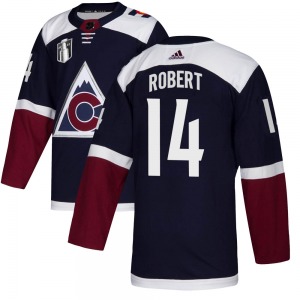 Authentic Adidas Youth Rene Robert Navy Alternate 2022 Stanley Cup Final Patch Jersey - NHL Colorado Avalanche