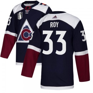 Authentic Adidas Youth Patrick Roy Navy Alternate 2022 Stanley Cup Final Patch Jersey - NHL Colorado Avalanche