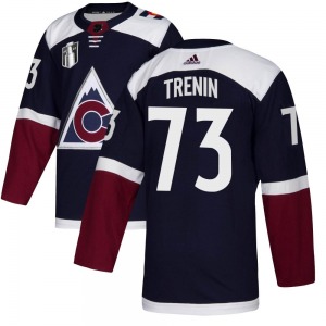 Authentic Adidas Youth Yakov Trenin Navy Alternate 2022 Stanley Cup Final Patch Jersey - NHL Colorado Avalanche
