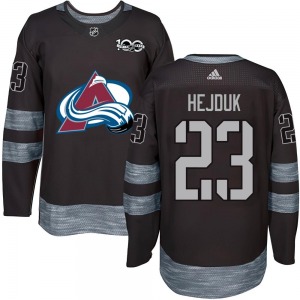 Authentic Youth Milan Hejduk Black 1917-2017 100th Anniversary Jersey - NHL Colorado Avalanche