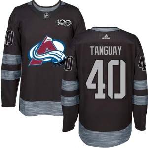 Authentic Youth Alex Tanguay Black 1917-2017 100th Anniversary Jersey - NHL Colorado Avalanche
