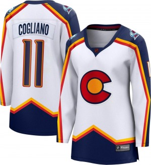 Breakaway Fanatics Branded Women's Andrew Cogliano White Special Edition 2.0 Jersey - NHL Colorado Avalanche
