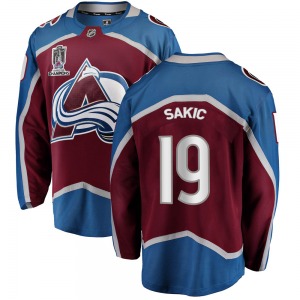Breakaway Fanatics Branded Adult Joe Sakic Maroon Home 2022 Stanley Cup Champions Jersey - NHL Colorado Avalanche