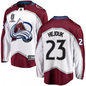 Breakaway Fanatics Branded Youth Milan Hejduk White Away 2022 Stanley Cup Champions Jersey - NHL Colorado Avalanche