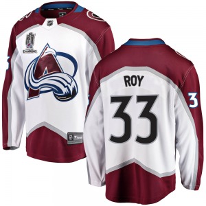 Breakaway Fanatics Branded Youth Patrick Roy White Away 2022 Stanley Cup Champions Jersey - NHL Colorado Avalanche