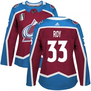 Authentic Adidas Women's Patrick Roy Burgundy Home 2022 Stanley Cup Final Patch Jersey - NHL Colorado Avalanche