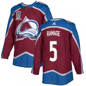 Authentic Adidas Youth Rob Ramage Burgundy Home 2022 Stanley Cup Champions Jersey - NHL Colorado Avalanche