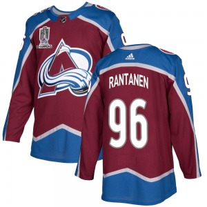 Authentic Adidas Youth Mikko Rantanen Burgundy Home 2022 Stanley Cup Champions Jersey - NHL Colorado Avalanche