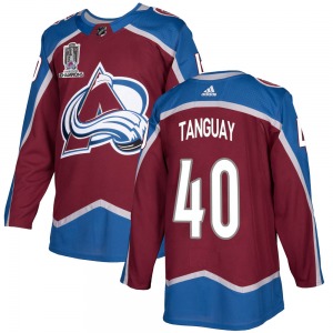 Authentic Adidas Youth Alex Tanguay Burgundy Home 2022 Stanley Cup Champions Jersey - NHL Colorado Avalanche