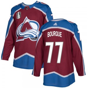 Authentic Adidas Youth Raymond Bourque Burgundy Home 2022 Stanley Cup Final Patch Jersey - NHL Colorado Avalanche