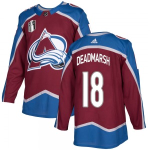 Authentic Adidas Youth Adam Deadmarsh Burgundy Home 2022 Stanley Cup Final Patch Jersey - NHL Colorado Avalanche