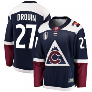Breakaway Fanatics Branded Youth Jonathan Drouin Navy Alternate 2022 Stanley Cup Final Patch Jersey - NHL Colorado Avalanche