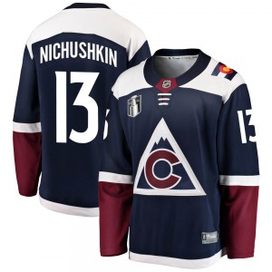 Breakaway Fanatics Branded Youth Valeri Nichushkin Navy Alternate 2022 Stanley Cup Final Patch Jersey - NHL Colorado Avalanche