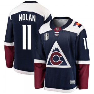 Breakaway Fanatics Branded Youth Owen Nolan Navy Alternate 2022 Stanley Cup Final Patch Jersey - NHL Colorado Avalanche