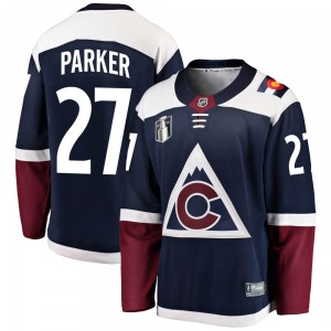 Breakaway Fanatics Branded Youth Scott Parker Navy Alternate 2022 Stanley Cup Final Patch Jersey - NHL Colorado Avalanche