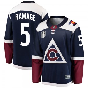 Breakaway Fanatics Branded Youth Rob Ramage Navy Alternate 2022 Stanley Cup Final Patch Jersey - NHL Colorado Avalanche