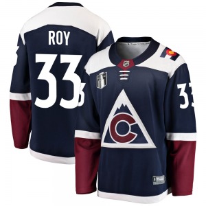 Breakaway Fanatics Branded Youth Patrick Roy Navy Alternate 2022 Stanley Cup Final Patch Jersey - NHL Colorado Avalanche