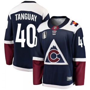 Breakaway Fanatics Branded Youth Alex Tanguay Navy Alternate 2022 Stanley Cup Final Patch Jersey - NHL Colorado Avalanche