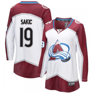 Breakaway Fanatics Branded Women's Joe Sakic White Away Jersey - NHL Colorado Avalanche