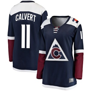 Breakaway Fanatics Branded Women's Matt Calvert Navy Alternate Jersey - NHL Colorado Avalanche