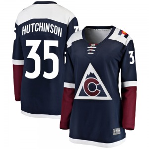 Breakaway Fanatics Branded Women's Michael Hutchinson Navy ized Alternate Jersey - NHL Colorado Avalanche