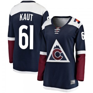 Breakaway Fanatics Branded Women's Martin Kaut Navy Alternate Jersey - NHL Colorado Avalanche