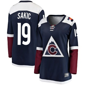 Breakaway Fanatics Branded Women's Joe Sakic Navy Alternate Jersey - NHL Colorado Avalanche
