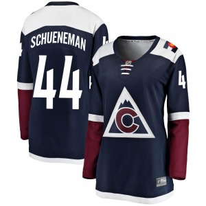 Breakaway Fanatics Branded Women's Corey Schueneman Navy Alternate Jersey - NHL Colorado Avalanche
