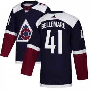 Authentic Adidas Youth Pierre-Edouard Bellemare Navy Alternate Jersey - NHL Colorado Avalanche