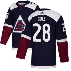 Authentic Adidas Youth Ian Cole Navy Alternate Jersey - NHL Colorado Avalanche