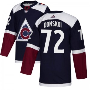 Authentic Adidas Youth Joonas Donskoi Navy Alternate Jersey - NHL Colorado Avalanche