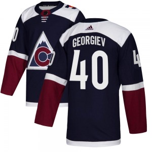Authentic Adidas Youth Alexandar Georgiev Navy Alternate Jersey - NHL Colorado Avalanche