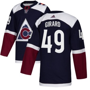 Authentic Adidas Youth Samuel Girard Navy Alternate Jersey - NHL Colorado Avalanche
