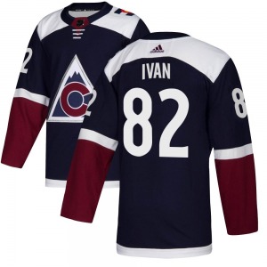 Authentic Adidas Youth Ivan Ivan Navy Alternate Jersey - NHL Colorado Avalanche
