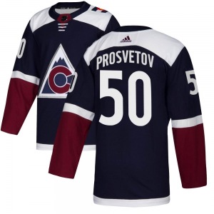 Authentic Adidas Youth Ivan Prosvetov Navy Alternate Jersey - NHL Colorado Avalanche