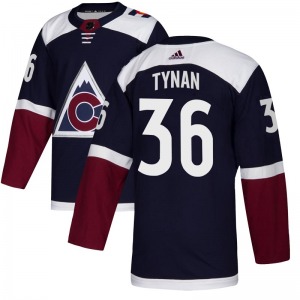 Authentic Adidas Youth T.J. Tynan Navy Alternate Jersey - NHL Colorado Avalanche