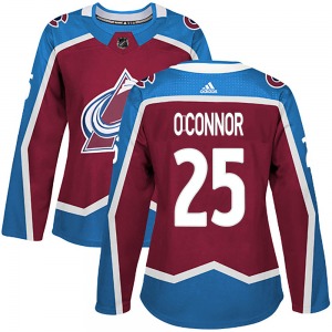 Authentic Adidas Women's Logan O'Connor Burgundy Home Jersey - NHL Colorado Avalanche