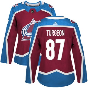 Authentic Adidas Women's Pierre Turgeon Burgundy Home Jersey - NHL Colorado Avalanche