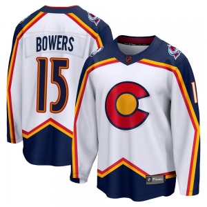 Breakaway Fanatics Branded Youth Shane Bowers White Special Edition 2.0 Jersey - NHL Colorado Avalanche