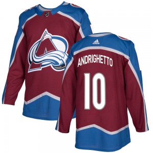 Authentic Adidas Youth Sven Andrighetto Burgundy Home Jersey - NHL Colorado Avalanche