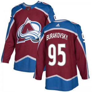 Authentic Adidas Youth Andre Burakovsky Burgundy Home Jersey - NHL Colorado Avalanche
