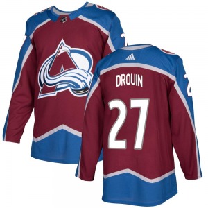 Authentic Adidas Youth Jonathan Drouin Burgundy Home Jersey - NHL Colorado Avalanche