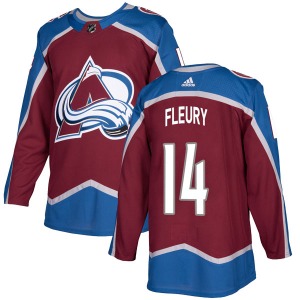 Authentic Adidas Youth Theoren Fleury Burgundy Home Jersey - NHL Colorado Avalanche
