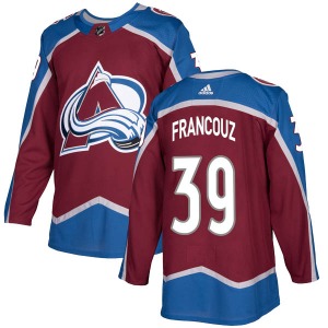 Authentic Adidas Youth Pavel Francouz Burgundy Home Jersey - NHL Colorado Avalanche
