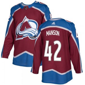 Authentic Adidas Youth Josh Manson Burgundy Home Jersey - NHL Colorado Avalanche
