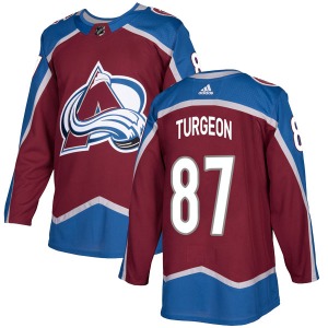 Authentic Adidas Youth Pierre Turgeon Burgundy Home Jersey - NHL Colorado Avalanche