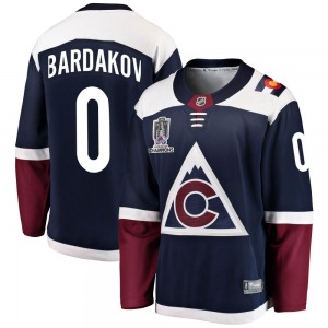 Breakaway Fanatics Branded Youth Zakhar Bardakov Navy Alternate 2022 Stanley Cup Champions Jersey - NHL Colorado Avalanche
