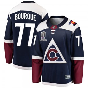 Breakaway Fanatics Branded Youth Raymond Bourque Navy Alternate 2022 Stanley Cup Champions Jersey - NHL Colorado Avalanche